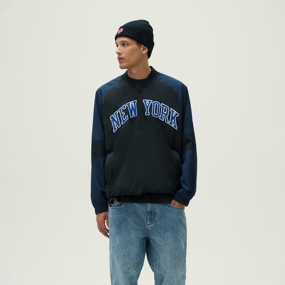 Kith for New York Knicks Ball Nylon Black Quarter Zip Men’s Size XL Brand new - Picture 1 of 10